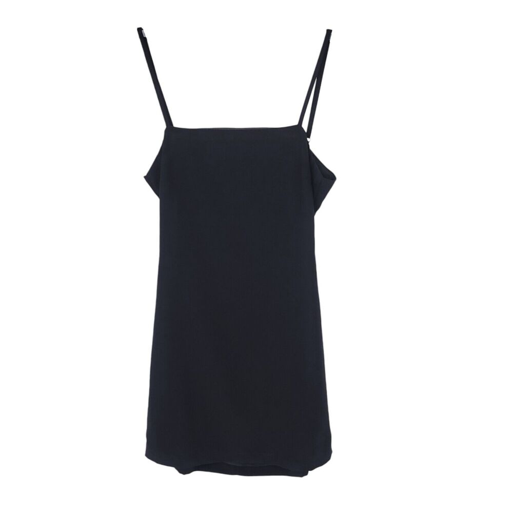 Lulus Dress Womens Small Mini Short Lined Sleeveless Sheath Tie Cutout Sexy Zip